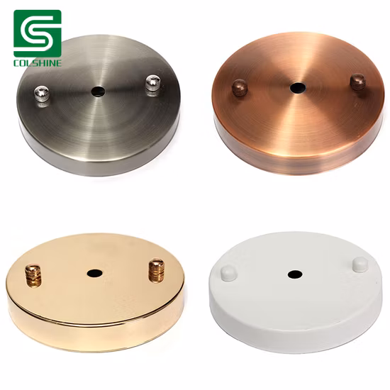 金属製の天井カップのカラフルな天井のバラの照明アクセサリー